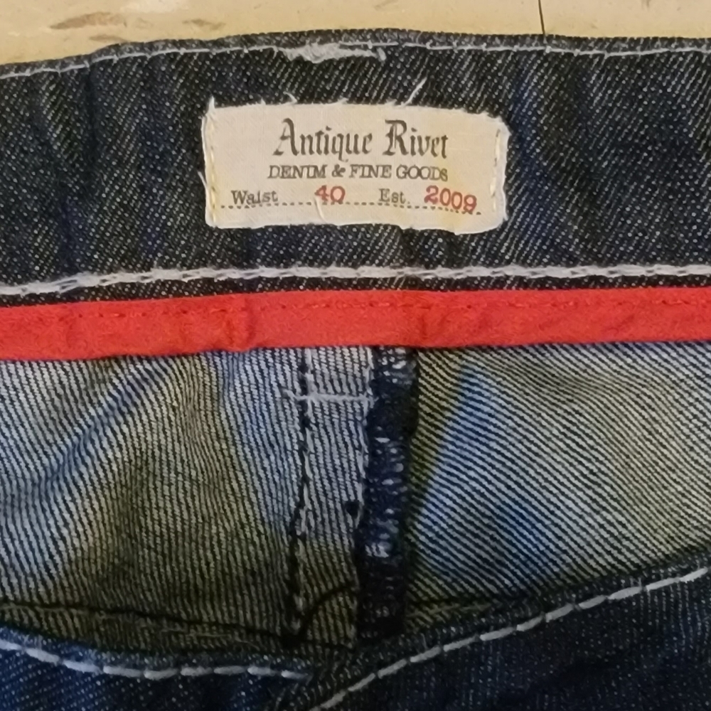 Antique Rivet Mens Jeans - Picture 4 of 4